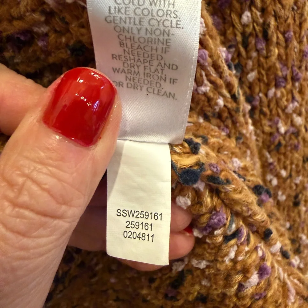 J. Jill Utopia Mixed-Textures Open Front Cardigan Sweater sz M - Picture 8 of 10